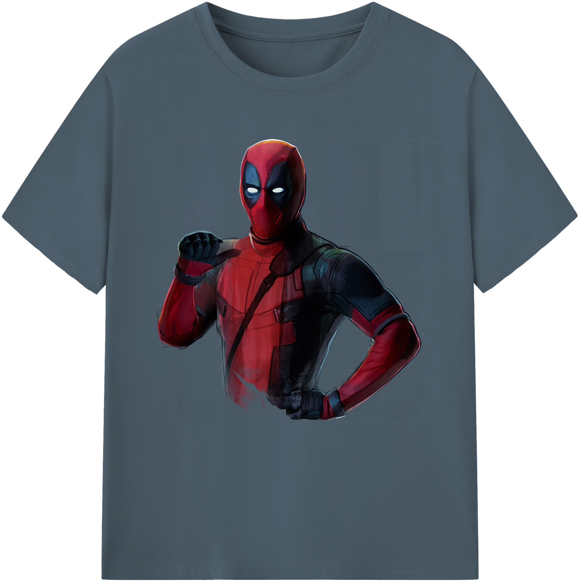（画像用） Deadpool デッドプール 綿100％半袖Tシャツ（フロントプリント）